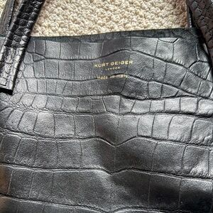 Kurt Geiger ‘Violet’ croc embossed leather tote